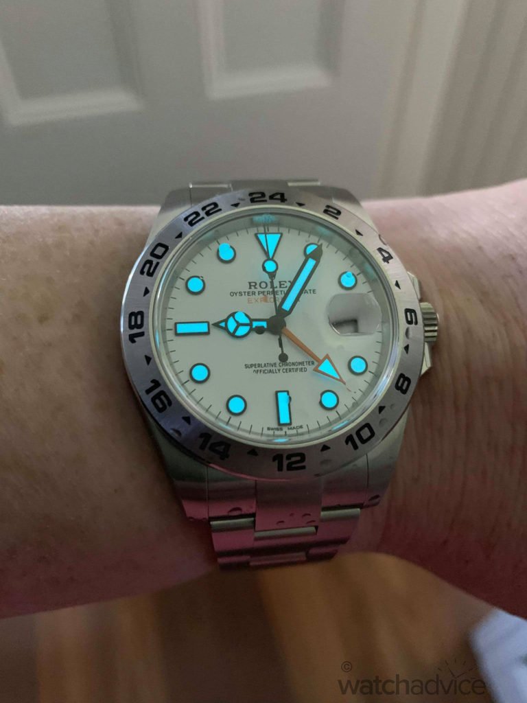 explorer 2 on wrist