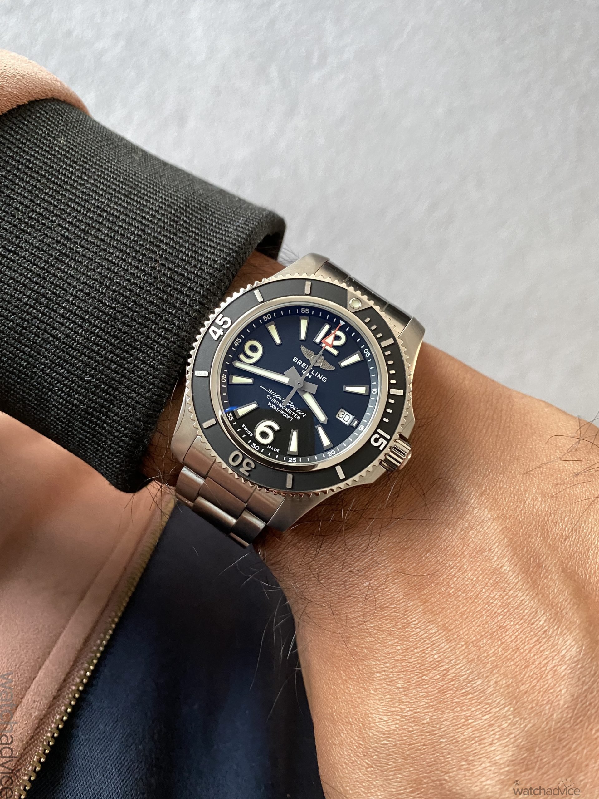 breitling superocean 42 thickness