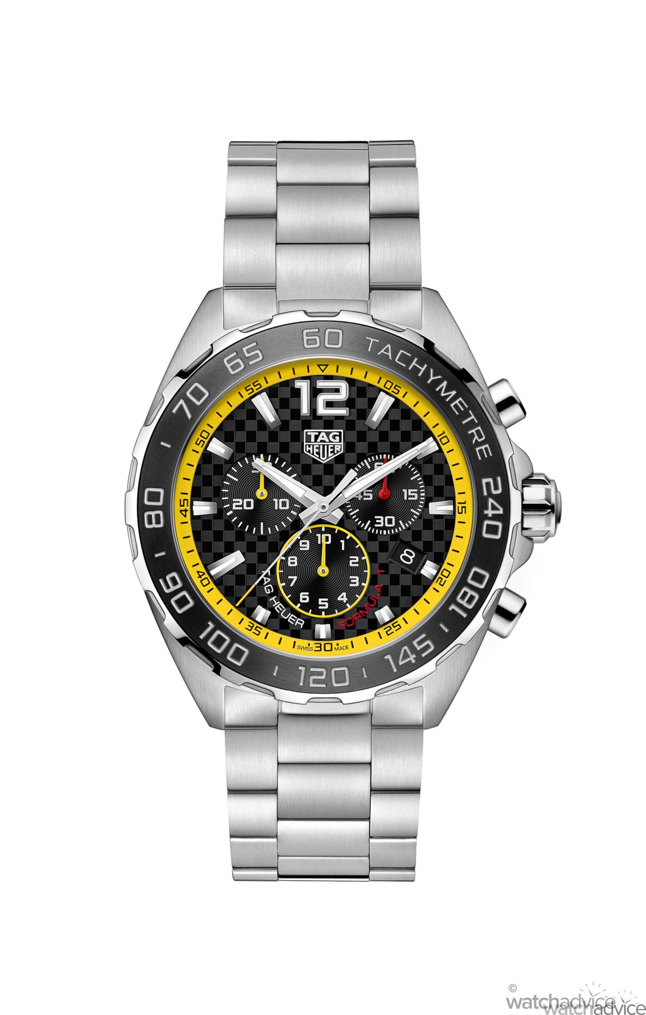 tag heuer formula 1 yellow face