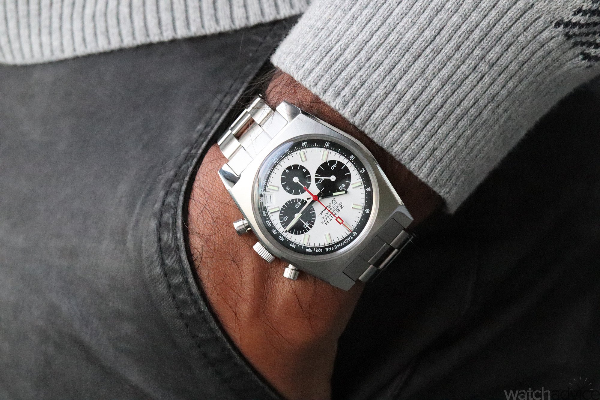 Zenith El Primero A384 with Gay Frères Ladder Bracelet