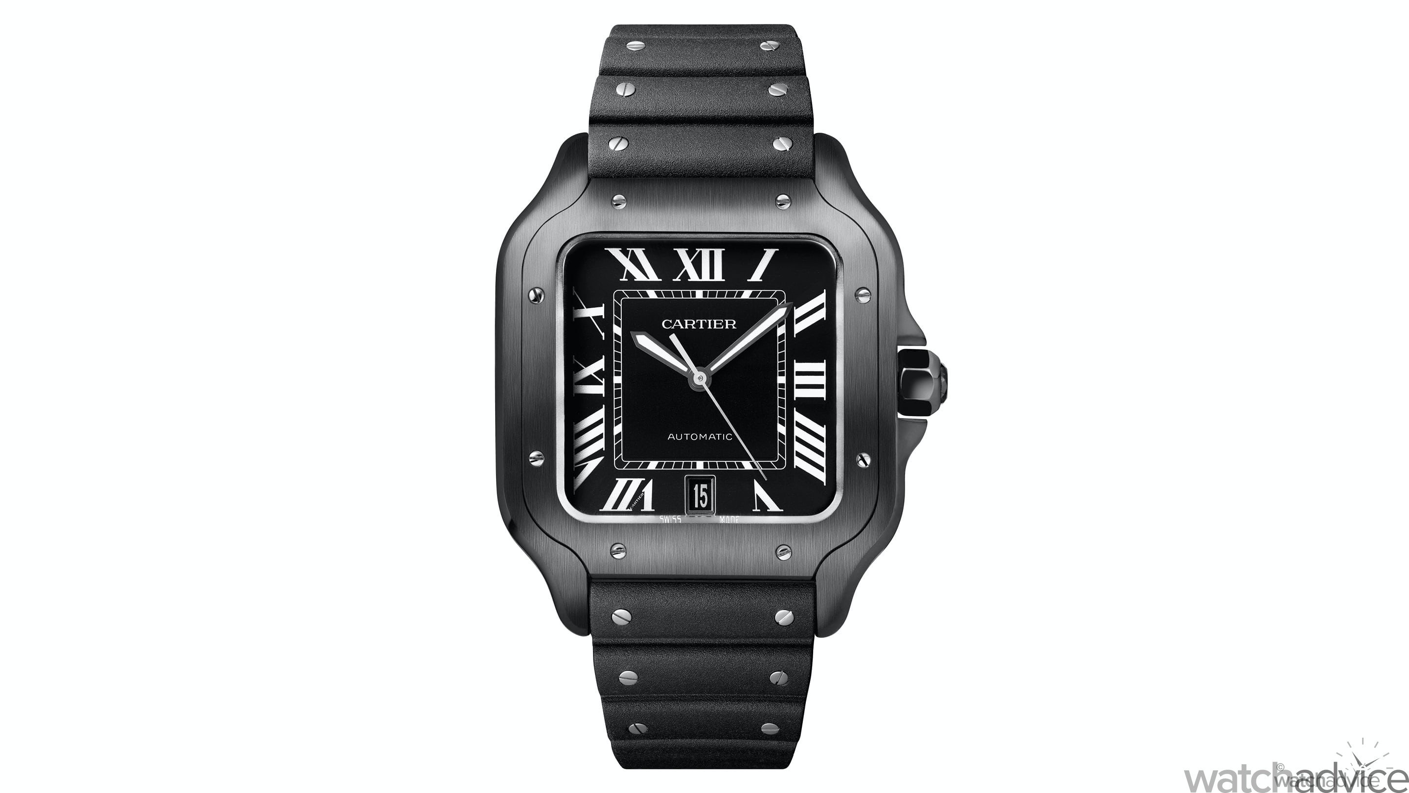 cartier ceramic sapphire watch