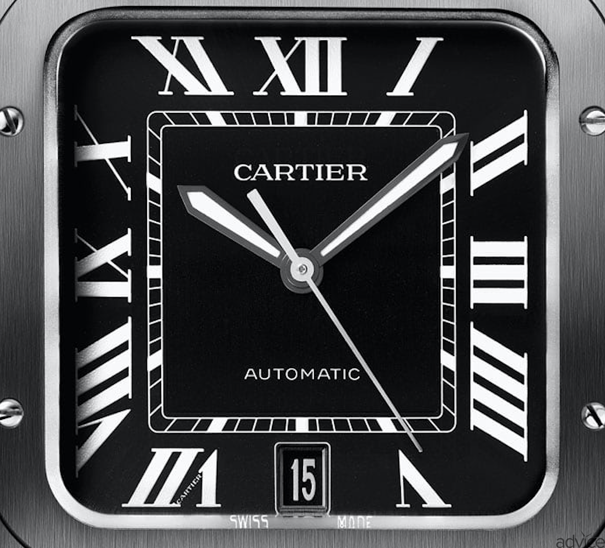 cartier santos all black