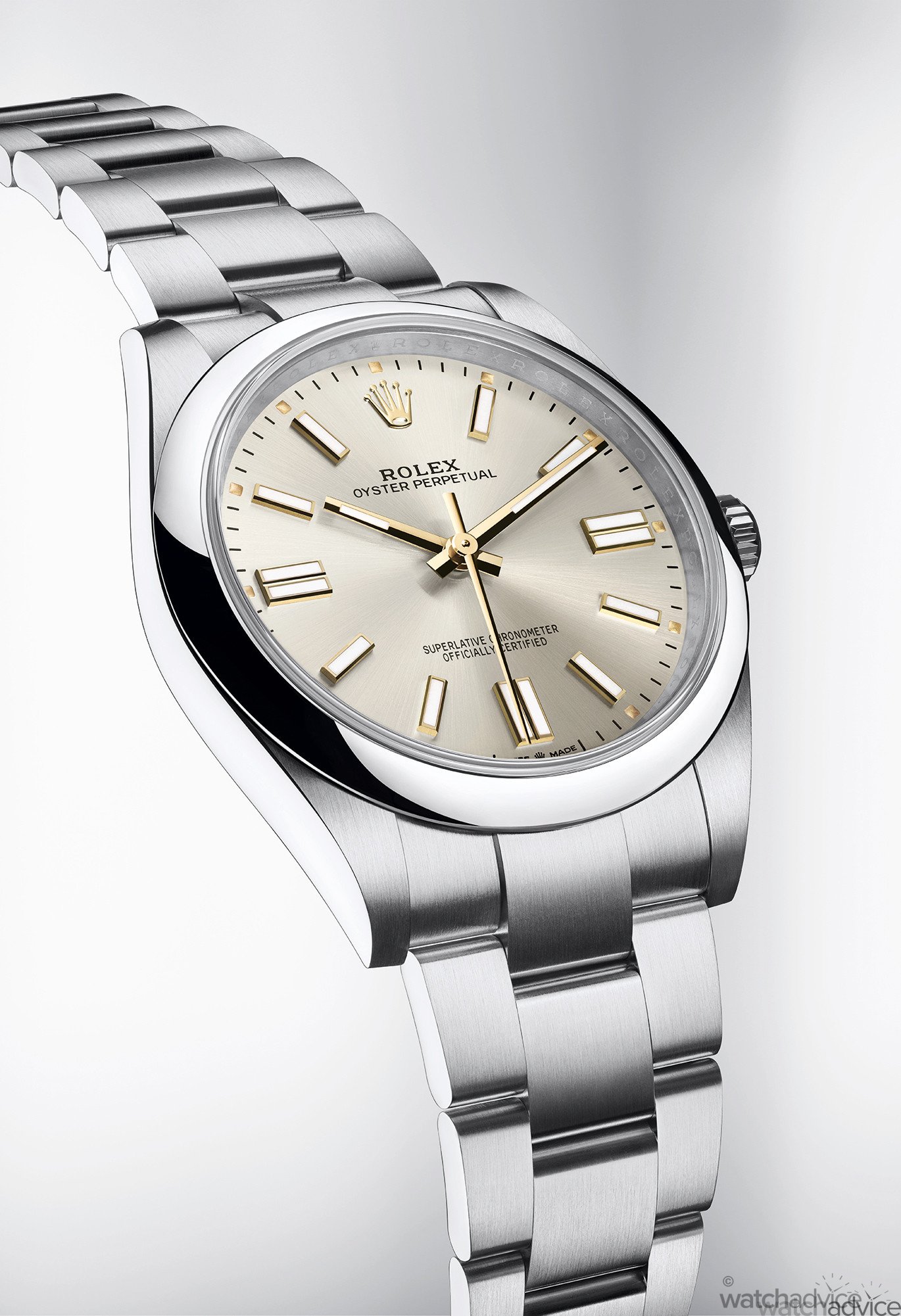 rolex silver oyster perpetual