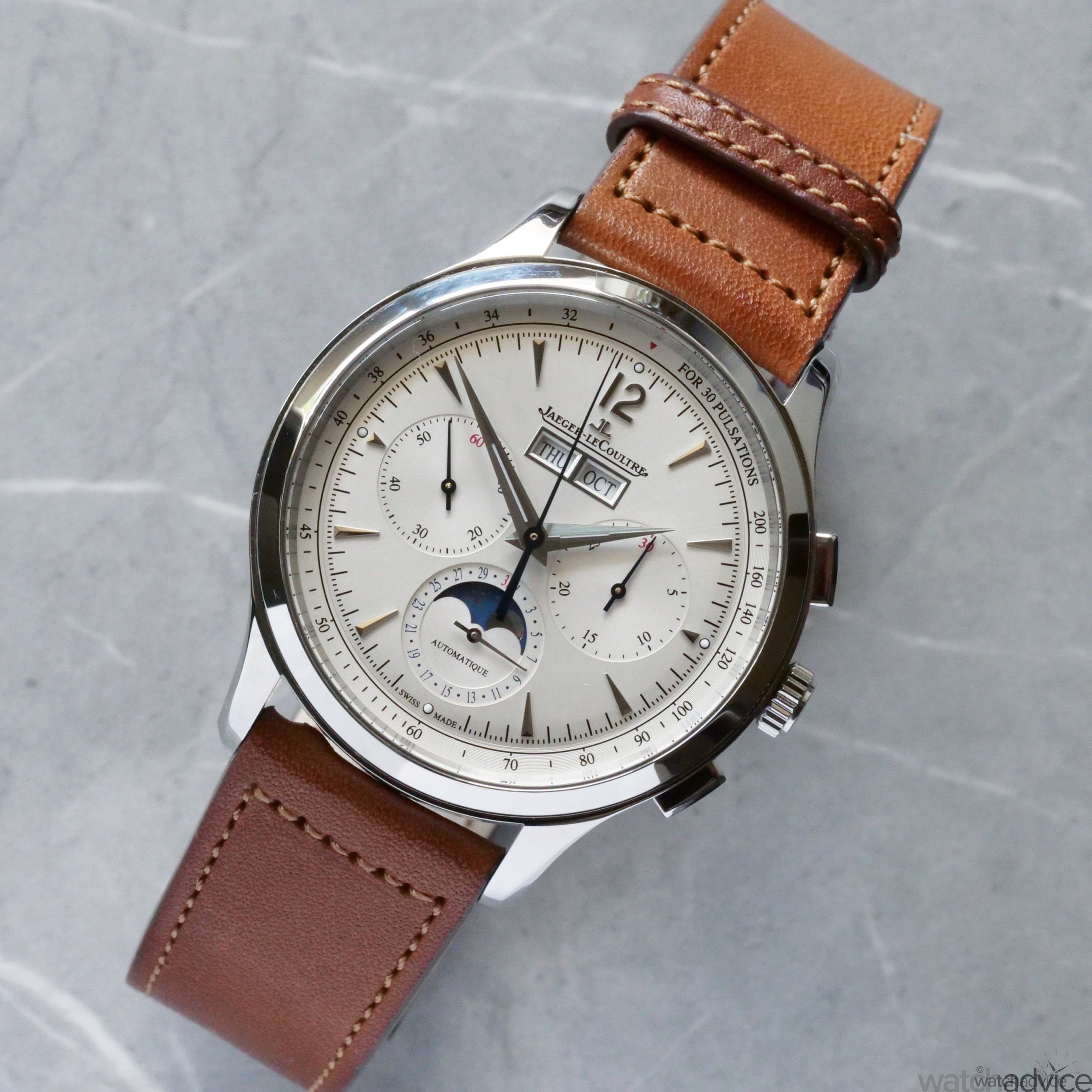 Jaeger lecoultre Master Control Chronograph Calendar Review Watch 