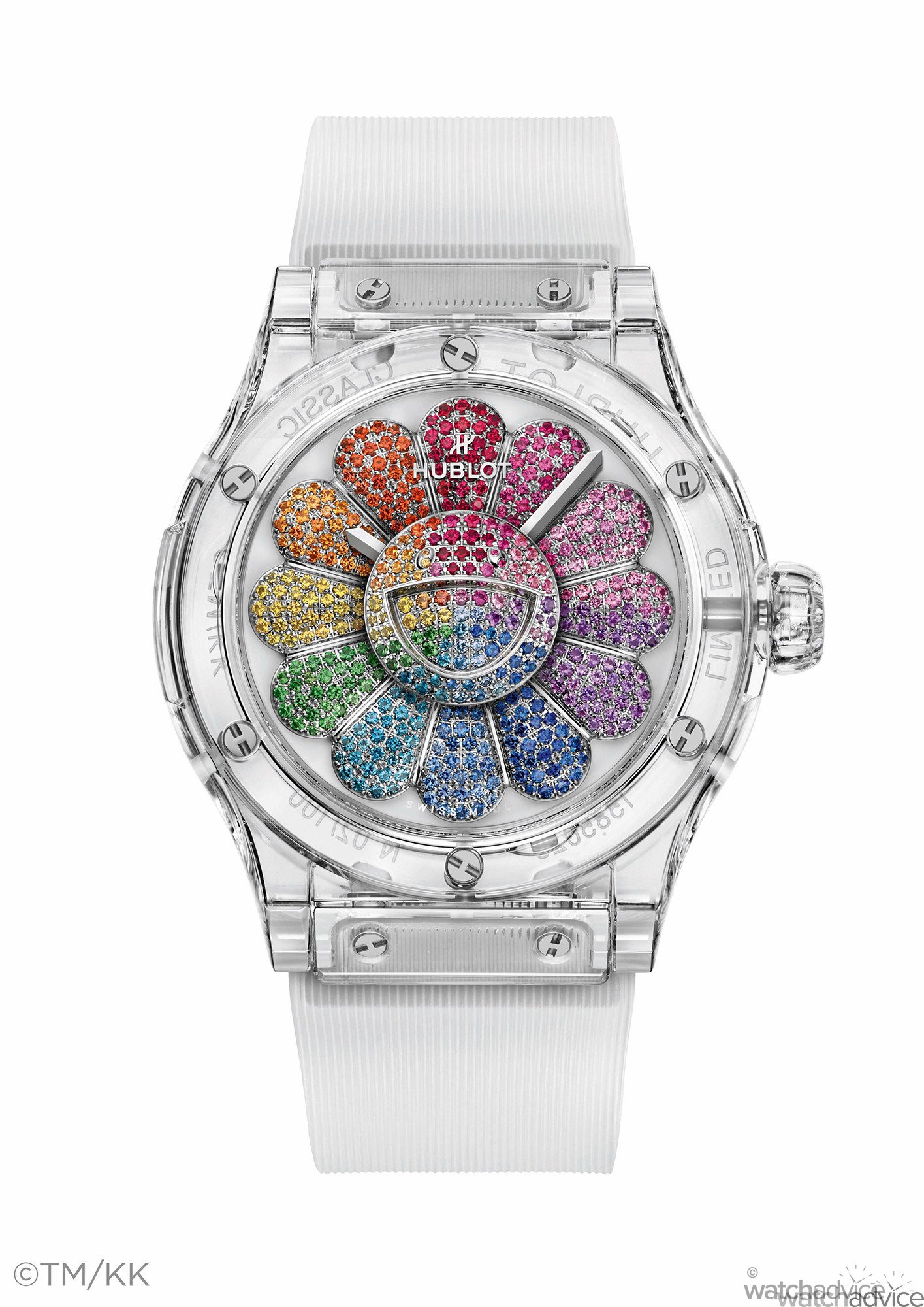 Takashi Murakami's iconic smiling flowers have been transformed into a  collectable timepiece