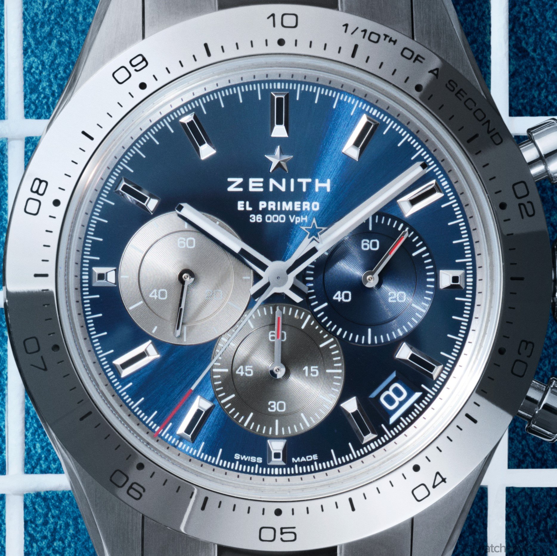 Zenith Chronomaster Sport El Primero Watch Blue Dial Steel