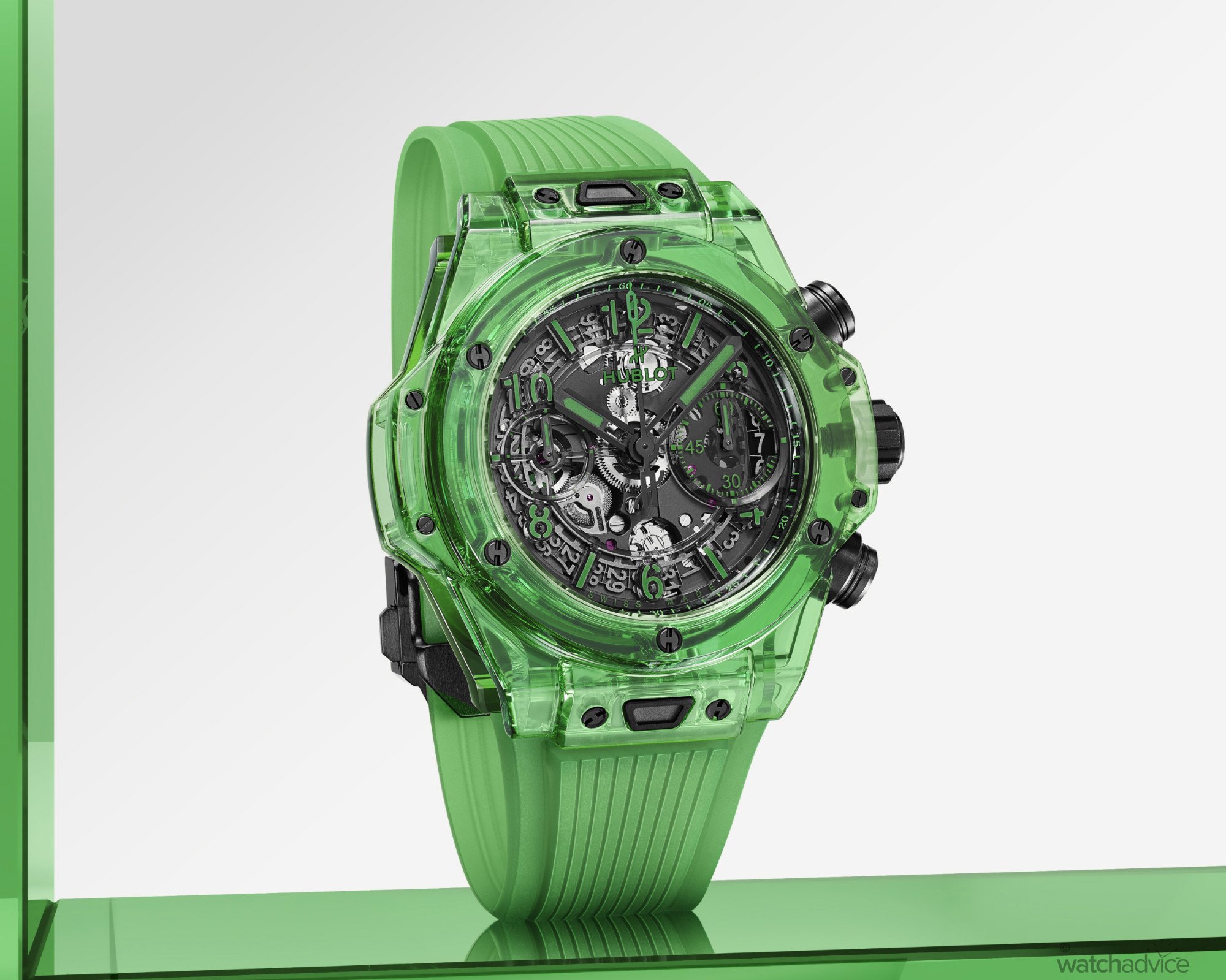 Green hotsell hublot watch