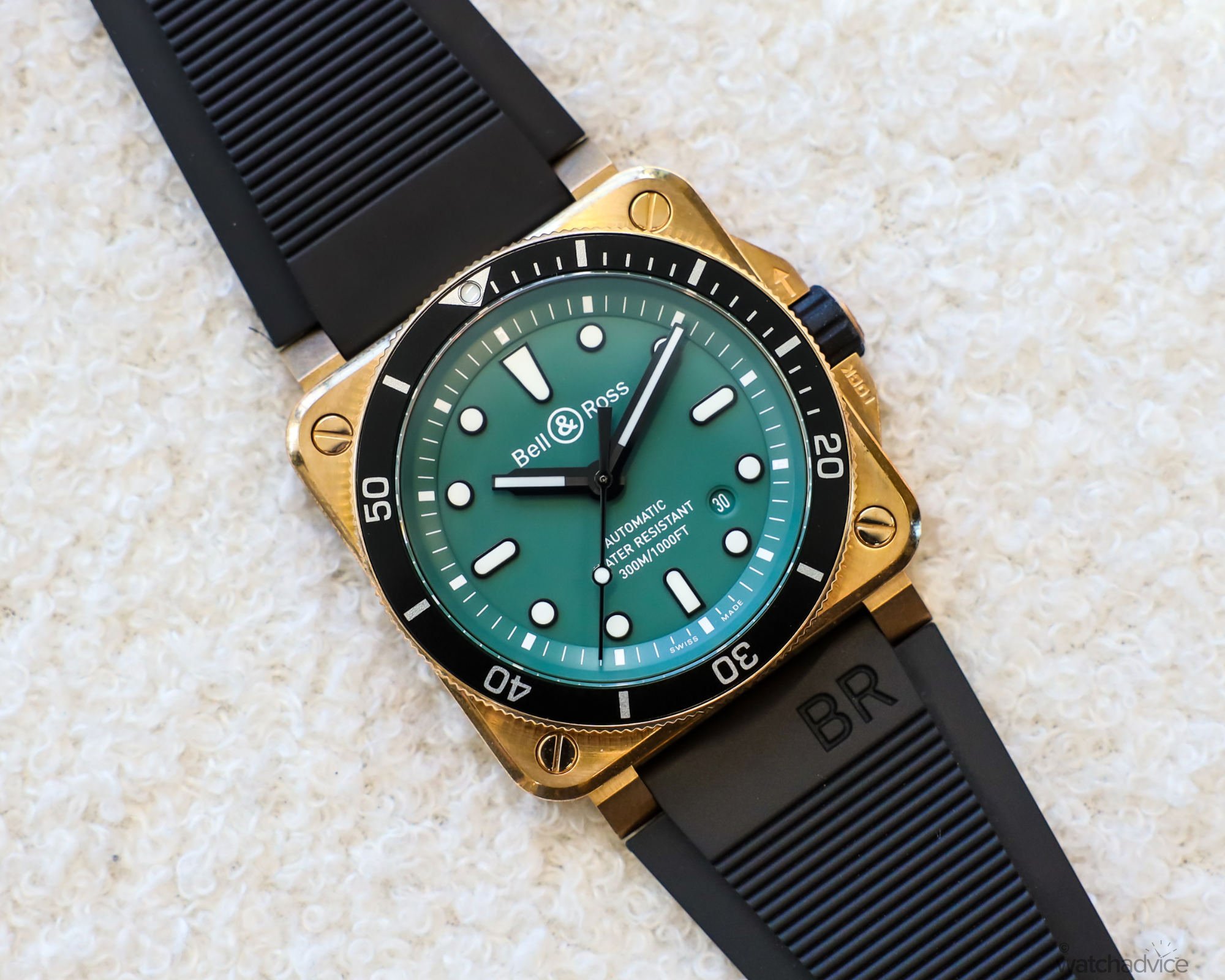 REVIEW Hands On With The Bell Ross Diver Black Green Bronze Watch Advice