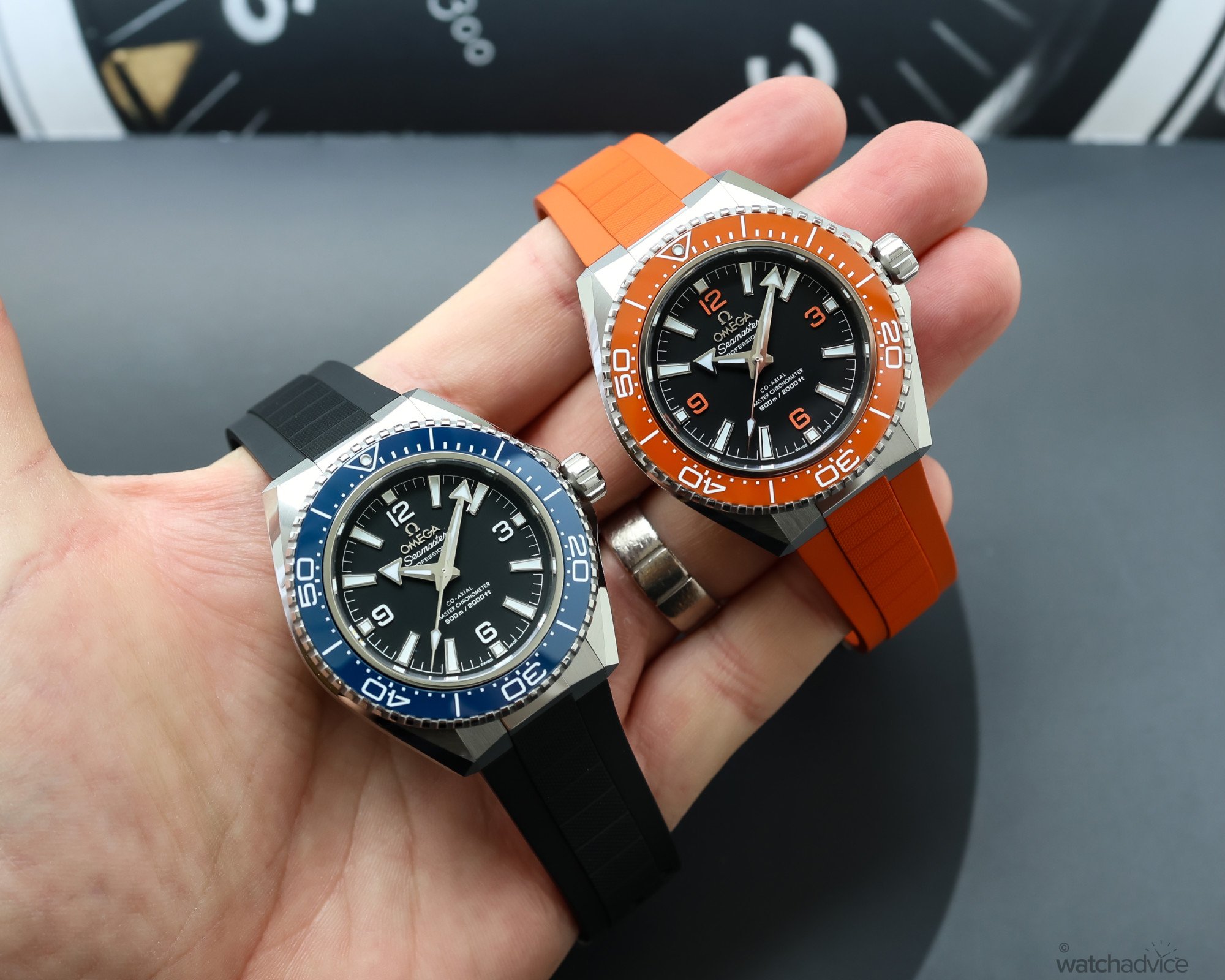 Omega Seamaster Planet Ocean on rubber