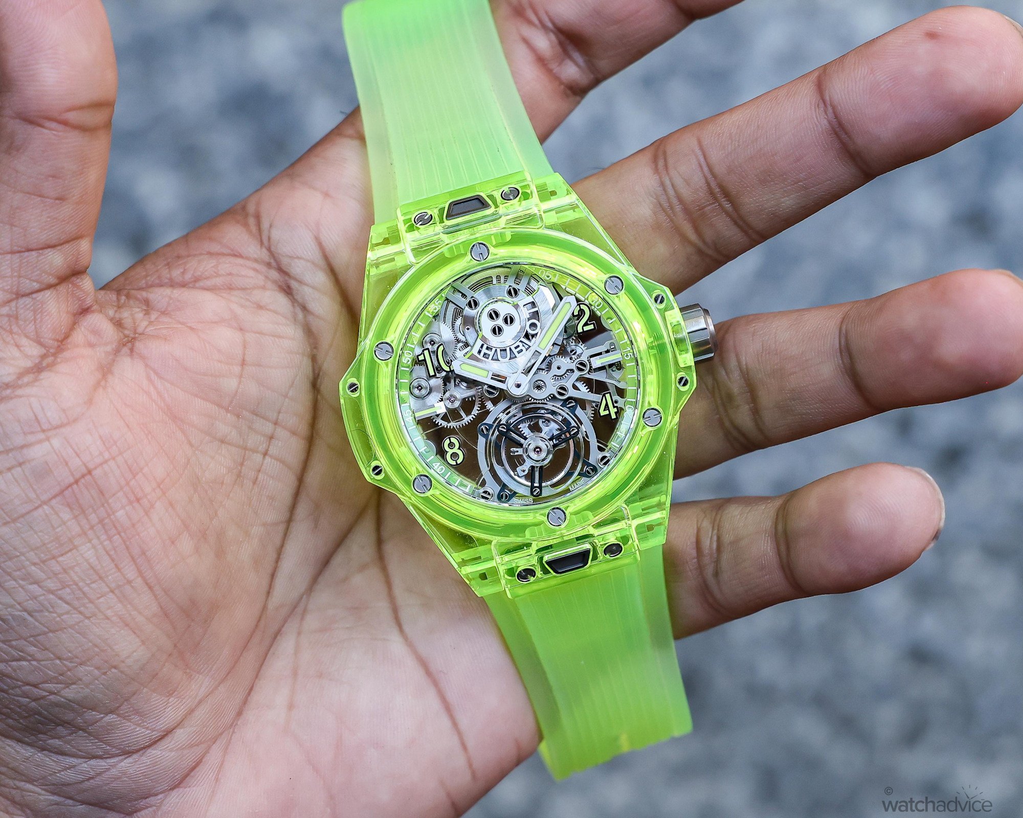 Hublot Big Bang Tourbillon Automatic Yellow Neon SAXEM