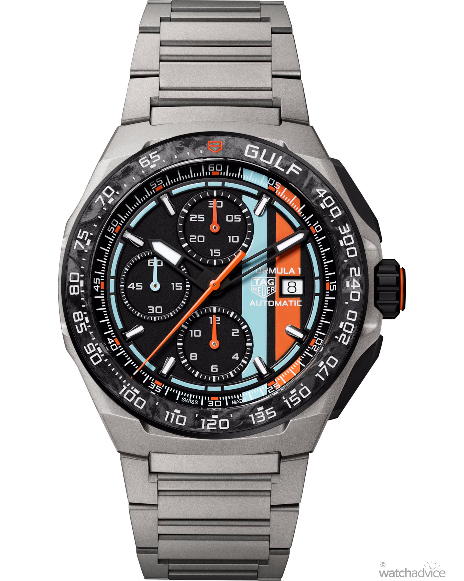 TAG Heuer Brings GULF Racing Colours To The Formula 1 Chronograph