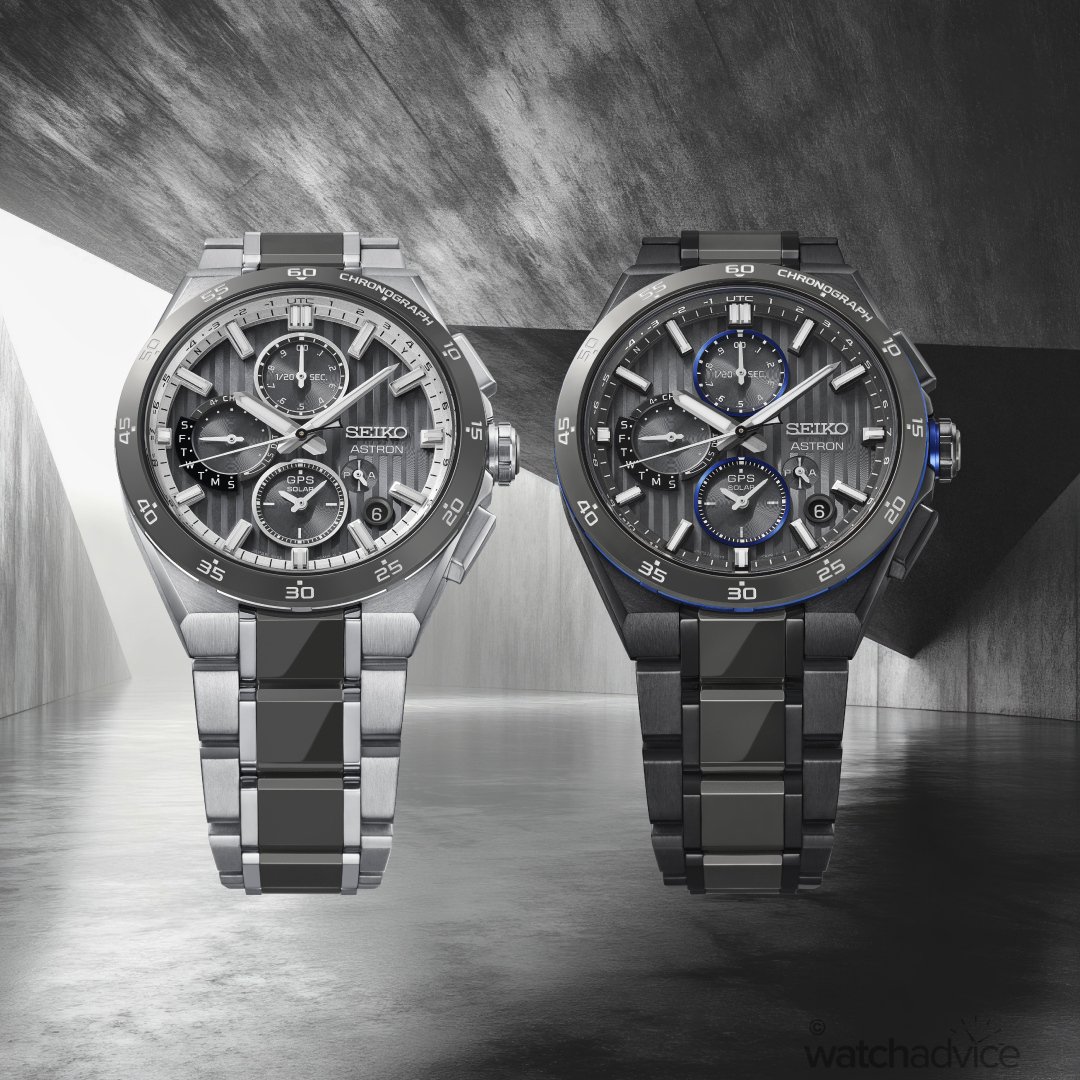 Seiko Astron Introduces Its First Grey Ceramic GPS Solar Dual-Time Chronographs