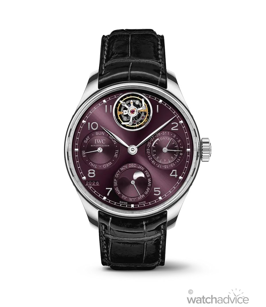 IWC Schaffhausen Perpetual Calendar Tourbillon Purple